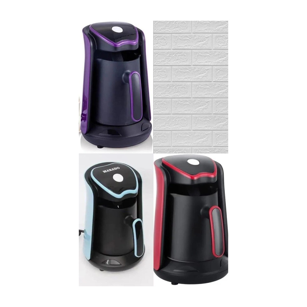 Automatic Turkish Coffee Maker - Electric Coffee Brewer with Modern Design - Multiple Colors