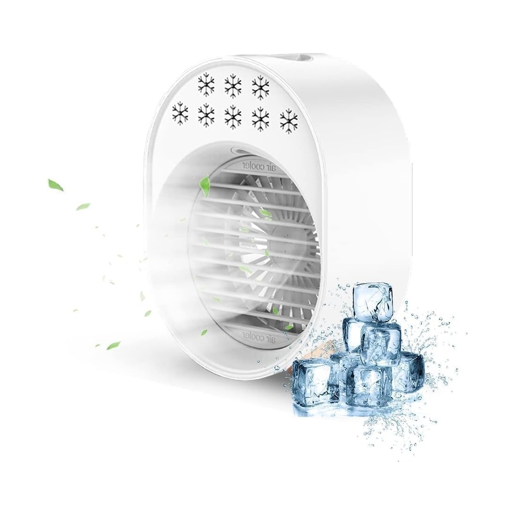 Portable Personal Air Cooler Fan with Ice Compartment - White