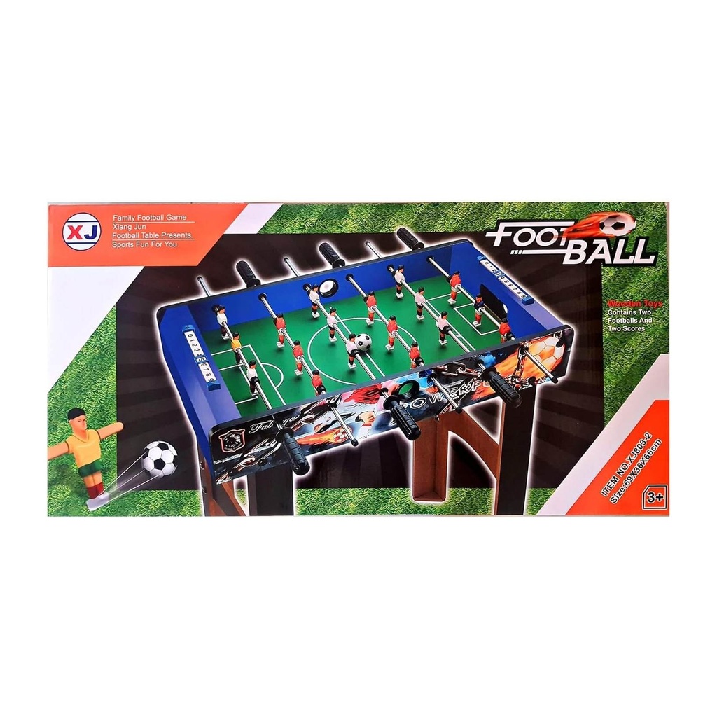 Family Foosball Table Game Set - 69x36x66cm - Includes 2 Balls & Scorekeepers - Ages 3+