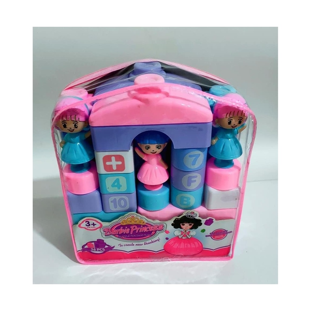 36-Piece Stacking Toy Set with Princess Figures