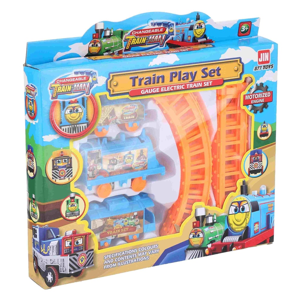 Motorized Train Play Set with Tracks
