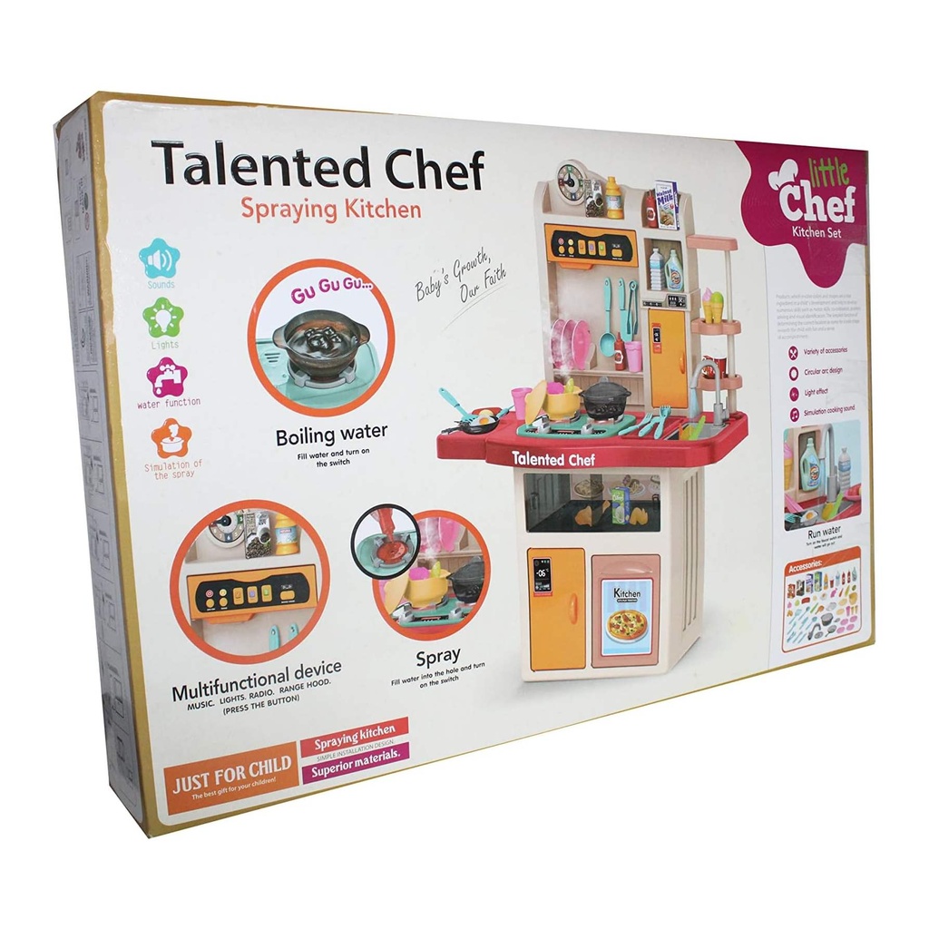 Talented Chef Spraying Kitchen Playset