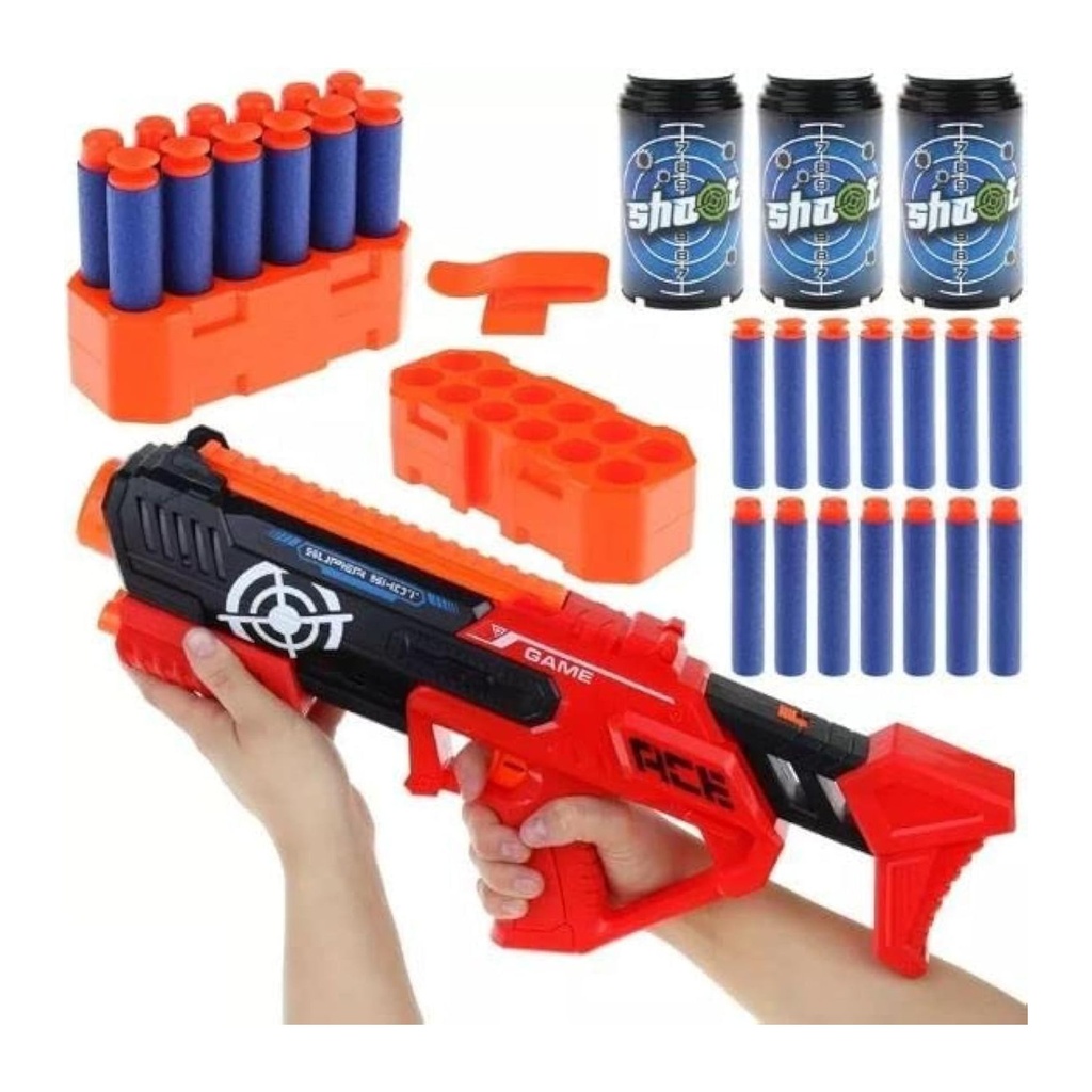 Toy Gun with Darts and Targets