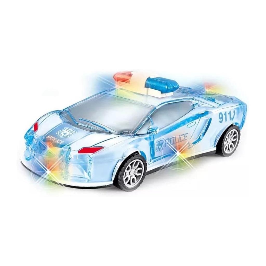 Light-Up Police Car Toy for Kids - Realistic 911 Emergency Vehicle with Flashing Lights and Sounds