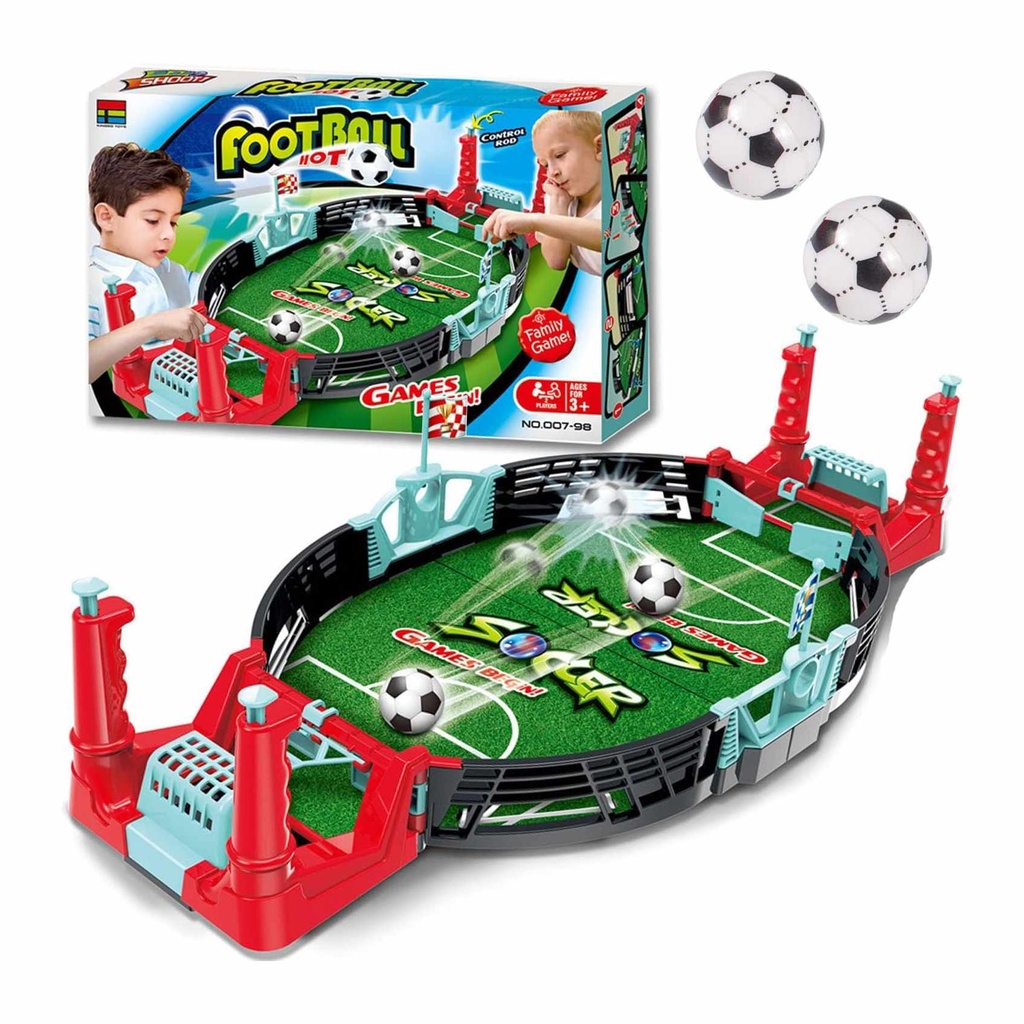 Mini Tabletop Soccer Game with 2 Balls - Interactive Fun for Kids & Adults - Party Game