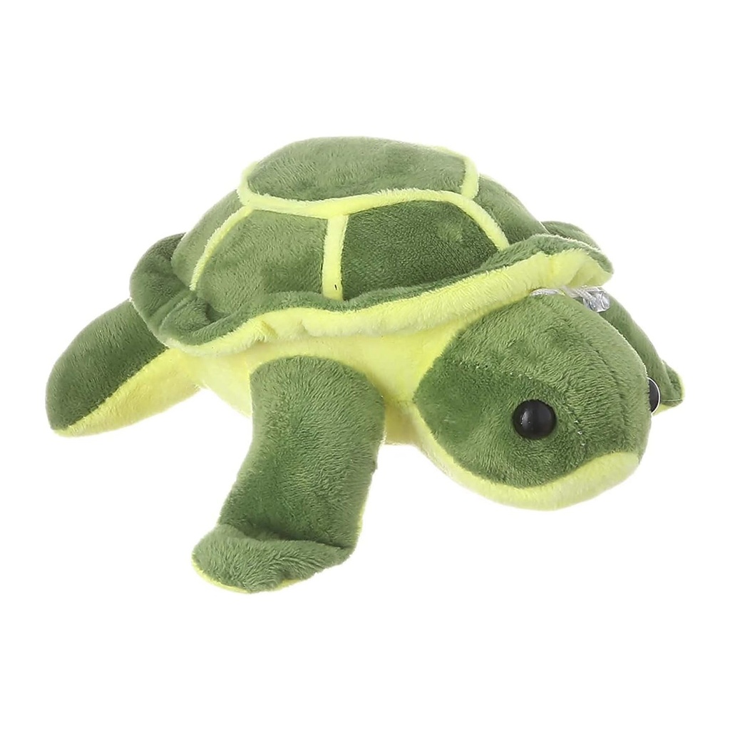 Green and Yellow Turtle Stuffed Animal Night Light for Kids - em10012