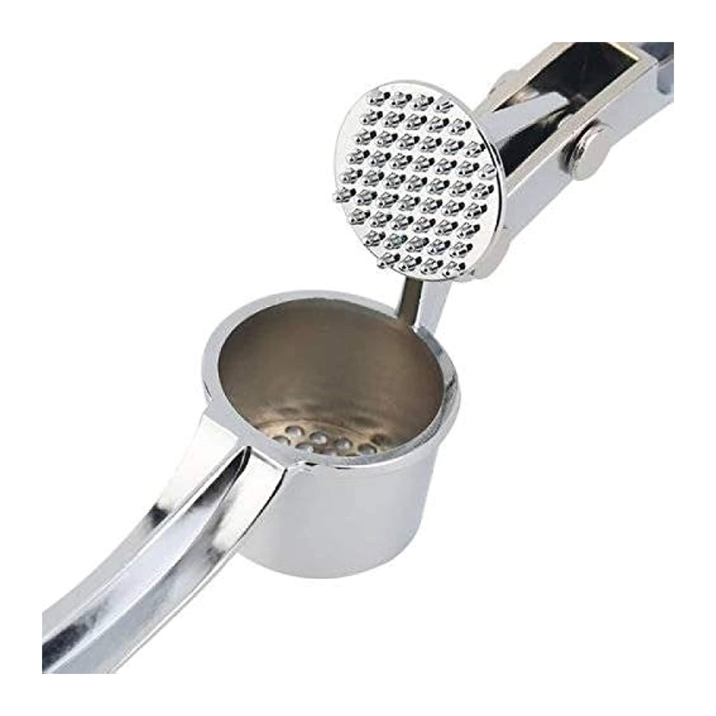 Stainless Steel Garlic Press and Ginger Grinder - Heavy Duty Kitchen Gadget for Effortless Mincing