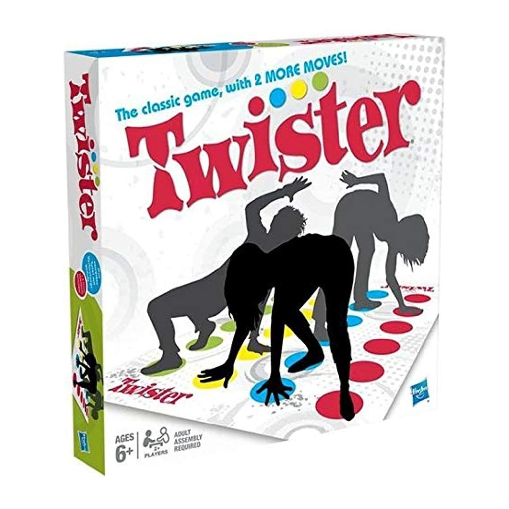 Twister Game: Classic Family Fun with 2 Extra Moves - Ages 6+