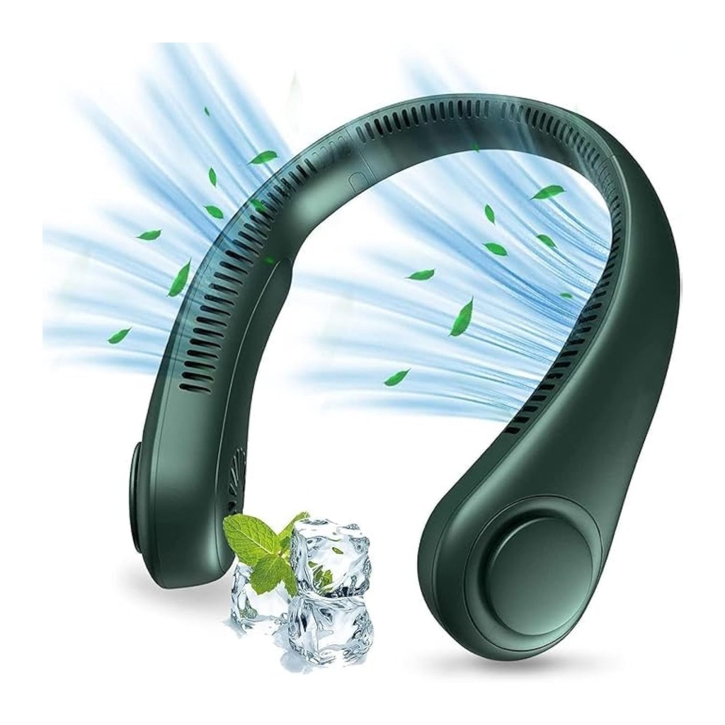 مروحة عنق شخصية بدون استخدام اليدين: مبرد هواء محمول قابل للارتداء لتبريد فوري