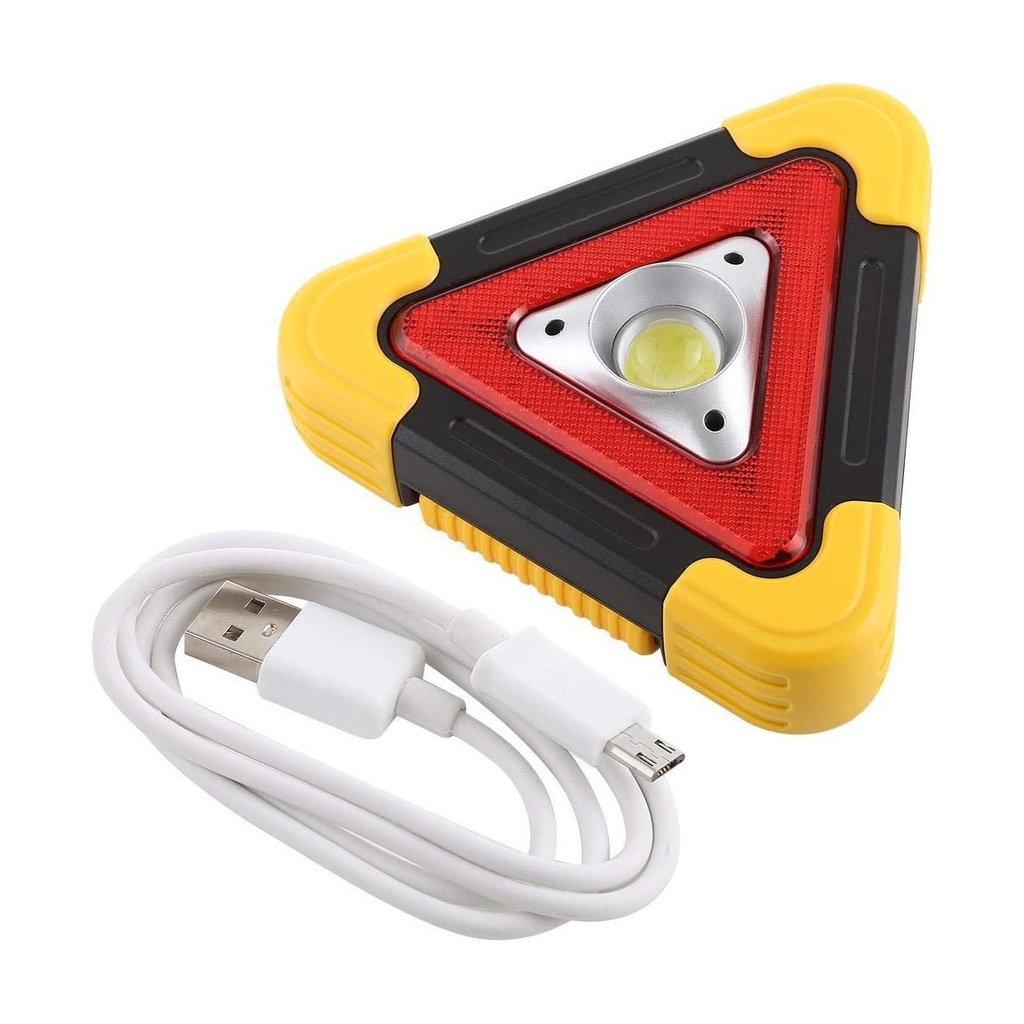 Rechargeable COB LED Multi-function Emergency Triangle Warning Light - W837 Model