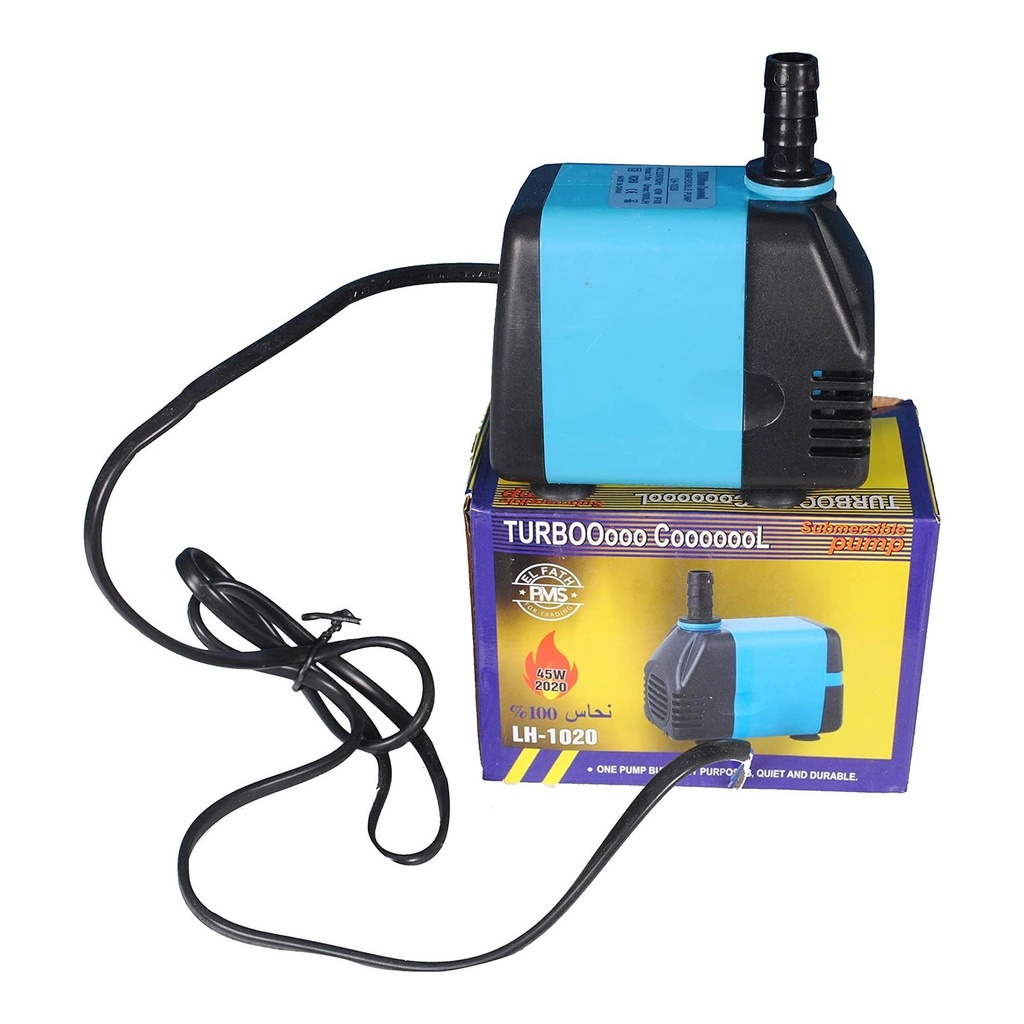 مضخة مياه غاطسة LH-1020 - 45 وات، هادئة، متينة، تدفق عالي، لأحواض السمك، والبرك، والنافورات