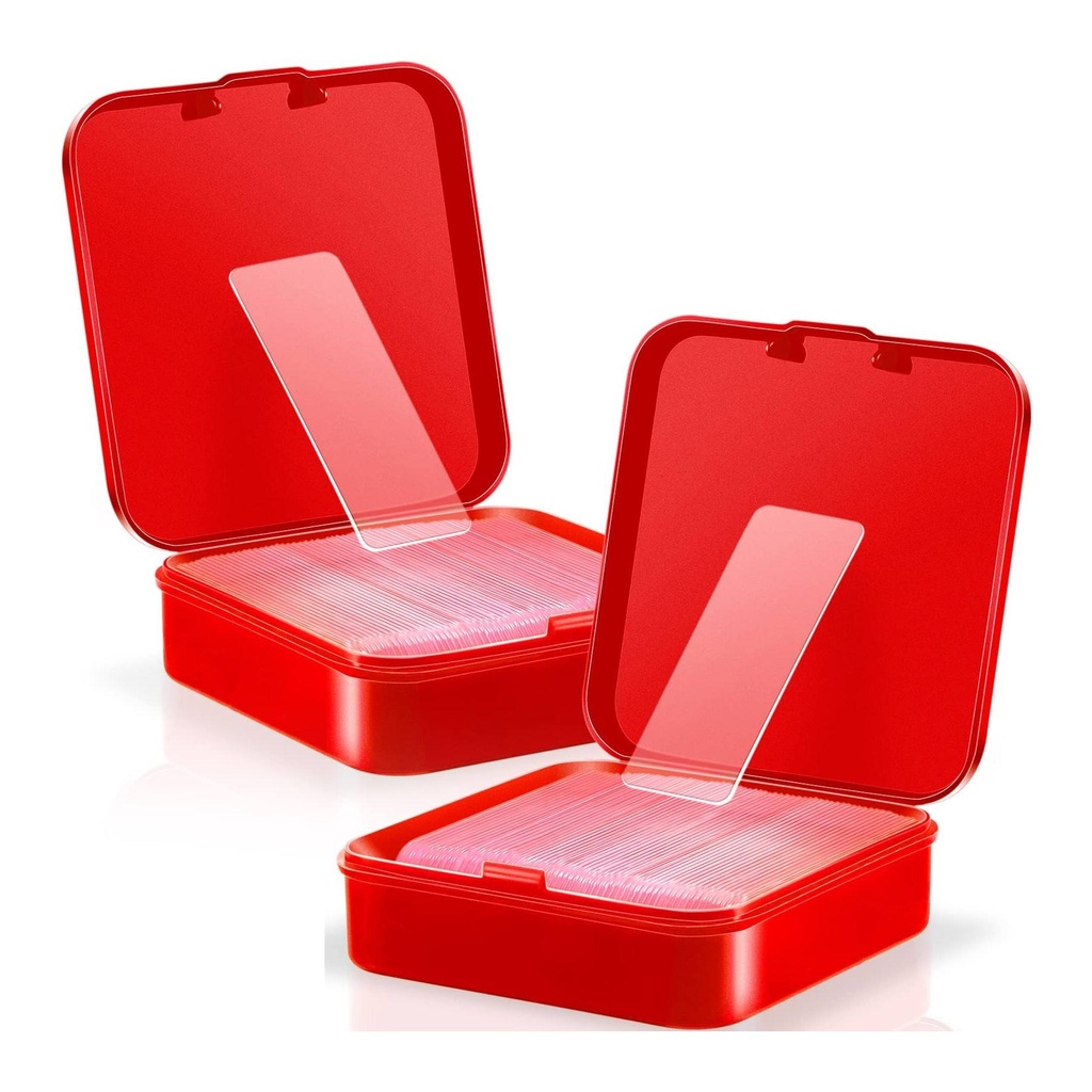 شريط لاصق معلق قابل لإعادة الاستخدام، وجهين - متعدد الأغراض، شفاف، قابل للإزالة، في علبة مستطيلة (١٢٠ شريط)