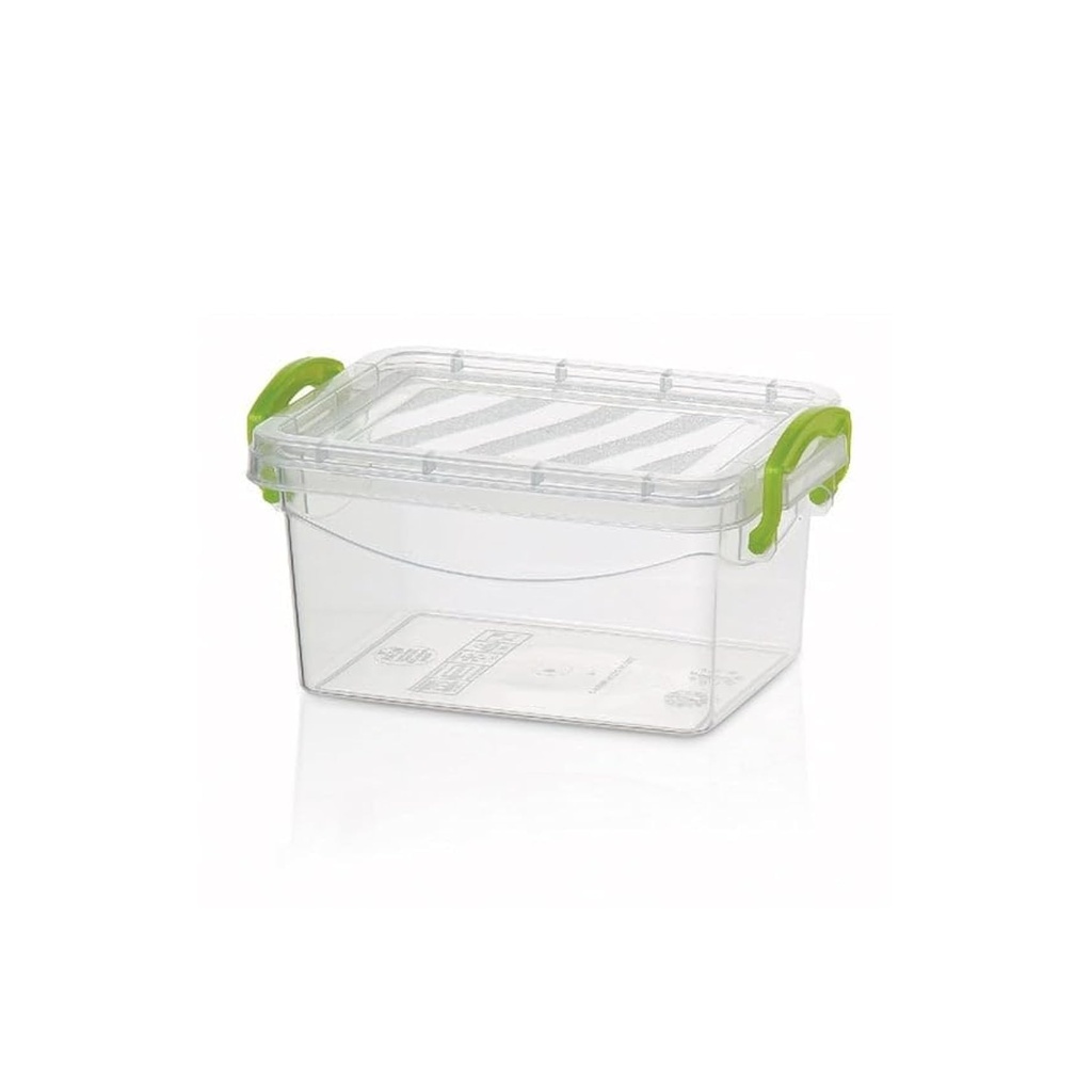 Clear Plastic Storage Box with Lid and Handles - Ideal for Organizing Crafts, Office Supplies, and More