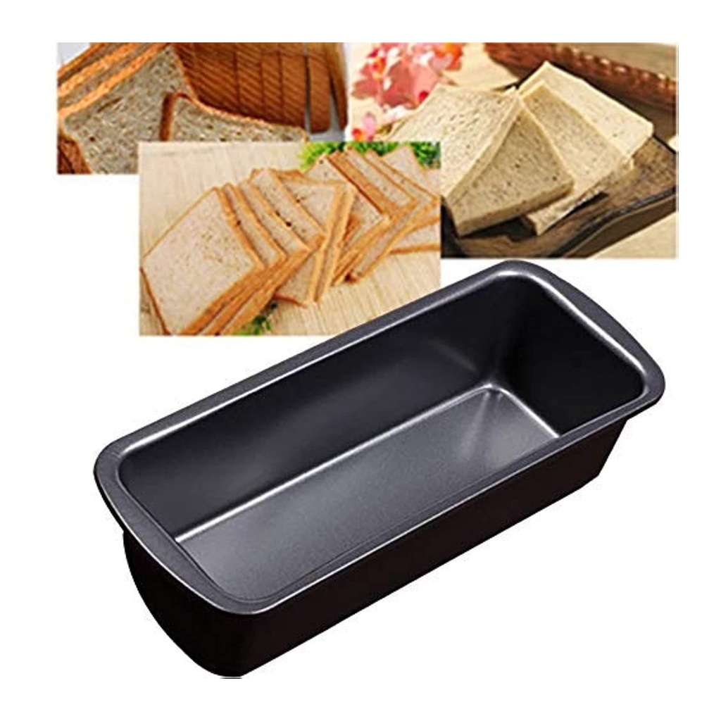 Non-Stick Rectangular Loaf Pan - Carbon Steel Baking Tray for Bread, Cakes & More