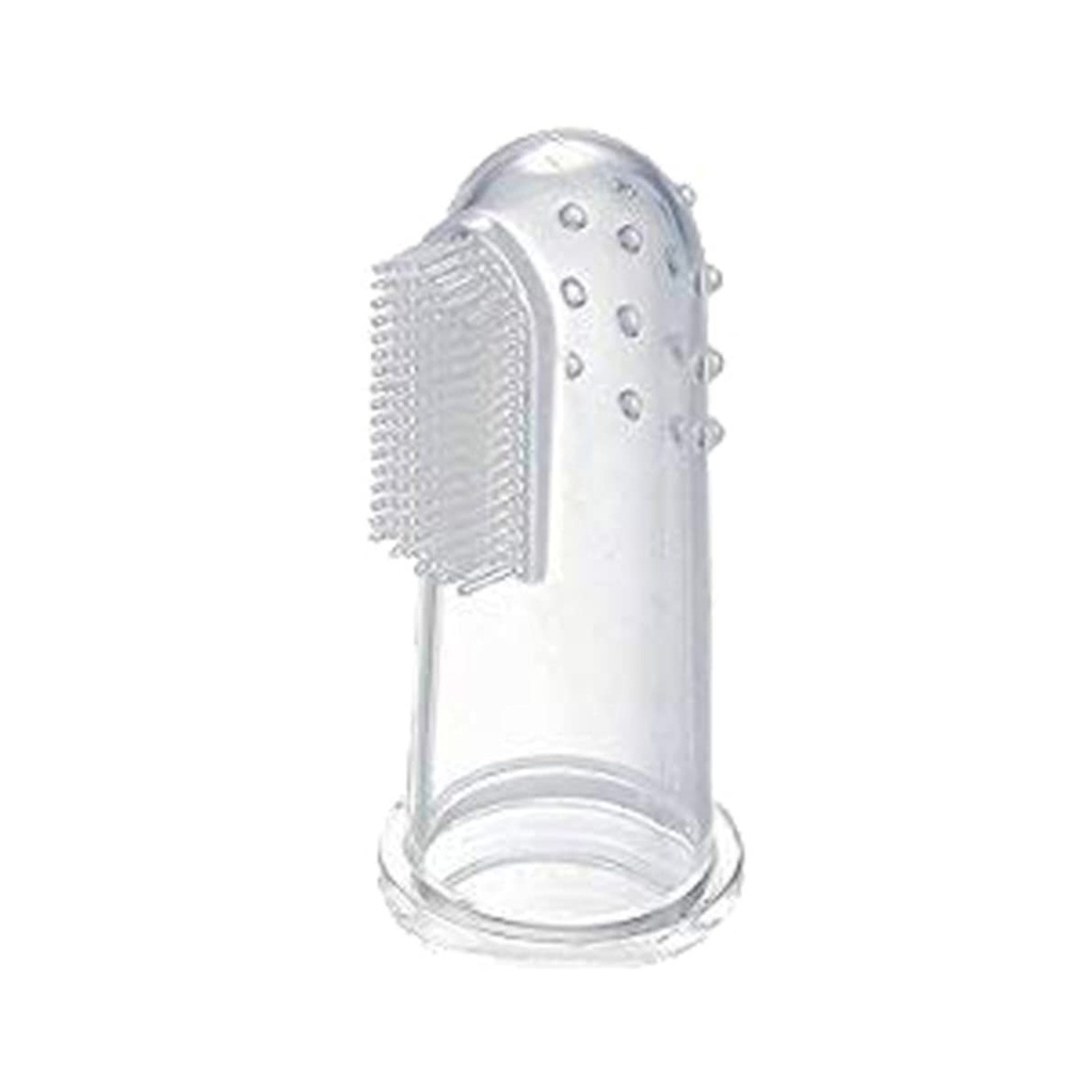 Baby Silicone Finger Toothbrush for Teething Infants and Toddlers - Soft Bristles, Gentle Gum Massage