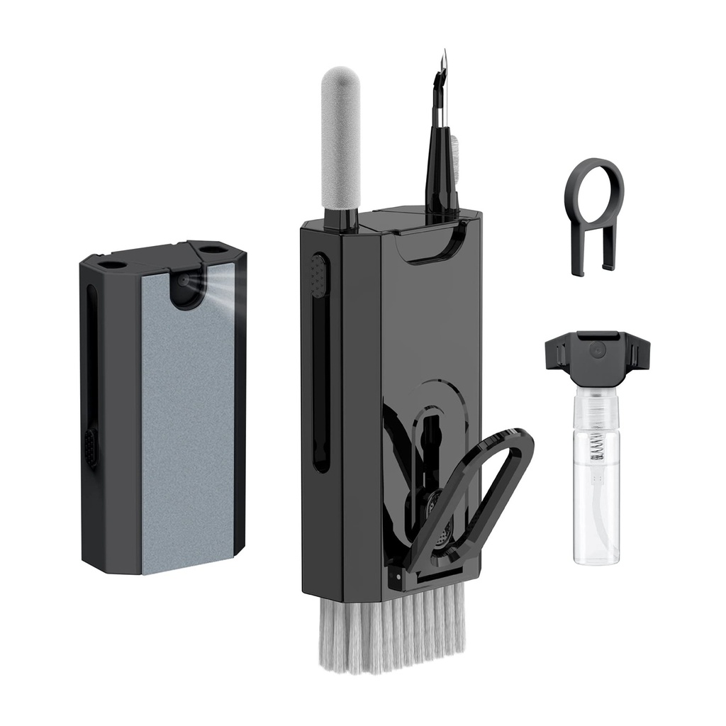 طقم تنظيف محمول ٨ في ١: أداة متعددة الوظائف للإلكترونيات، العدسات، وأكثر