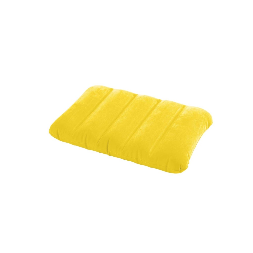 Inflatable Travel Pillow for Kids - Yellow - Portable Neck Support for Sleeping on Planes, Trains, and Cars