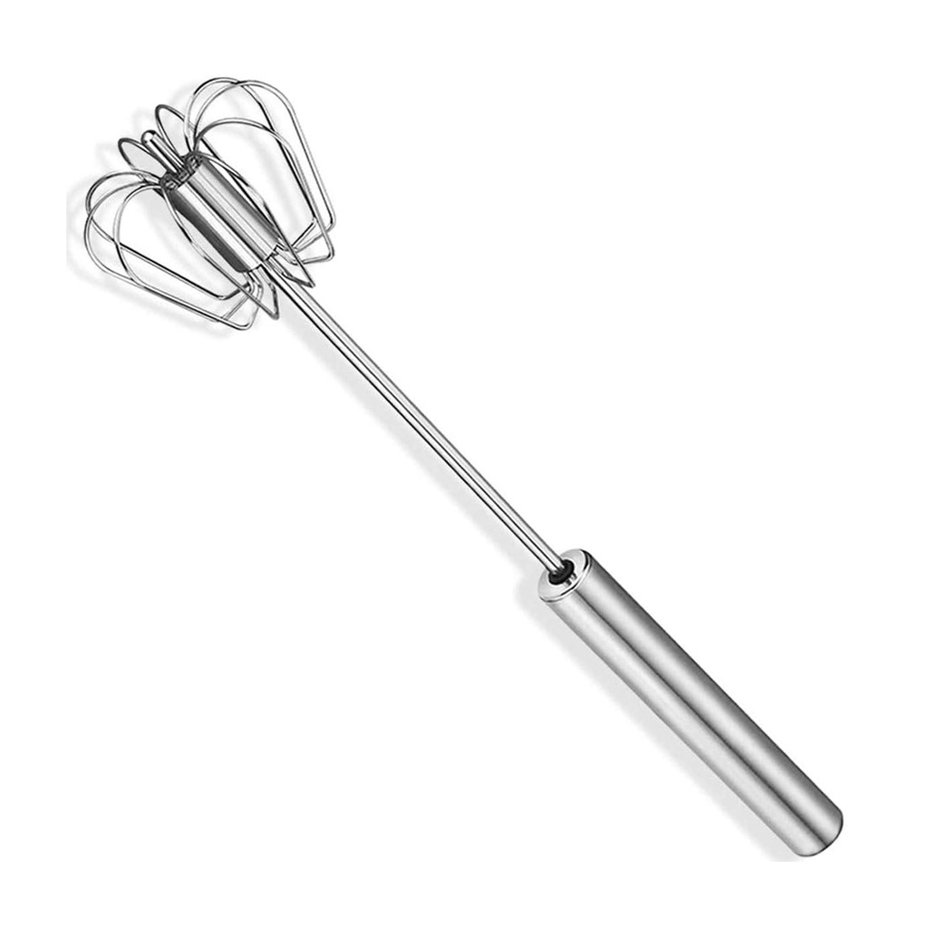 مضرب بيض يدوي من الاستانلس ستيل - خلاط يدوي سهل الاستخدام للخبز والطبخ في المطبخ