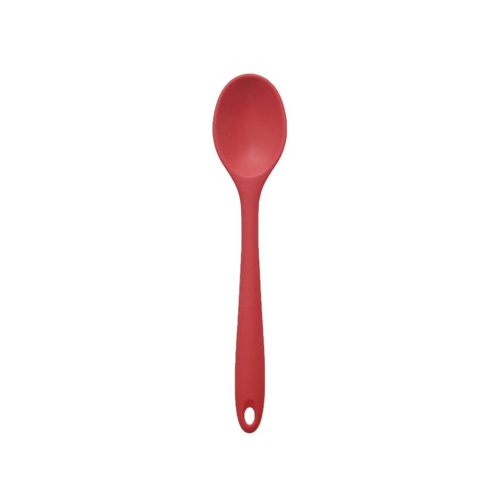 Red Silicone Spoon - Heat-Resistant Kitchen Utensil for Cooking and Baking