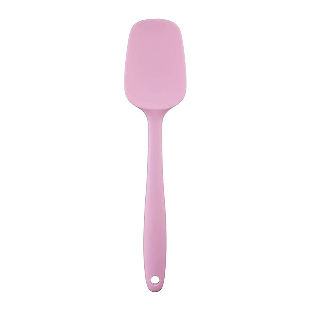 Pink Silicone Spatula - Heat-Resistant Kitchen Utensil for Cooking and Baking