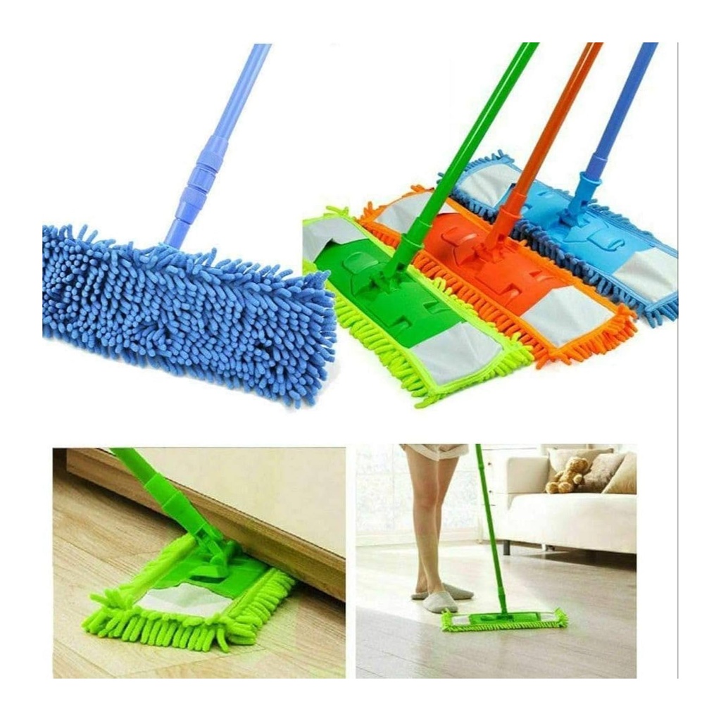 قطع غيار ميكروفايبر ممسحة أرضيات مسطحة - 3 قطع قماش تنظيف لتنظيف الأرضيات بسهولة