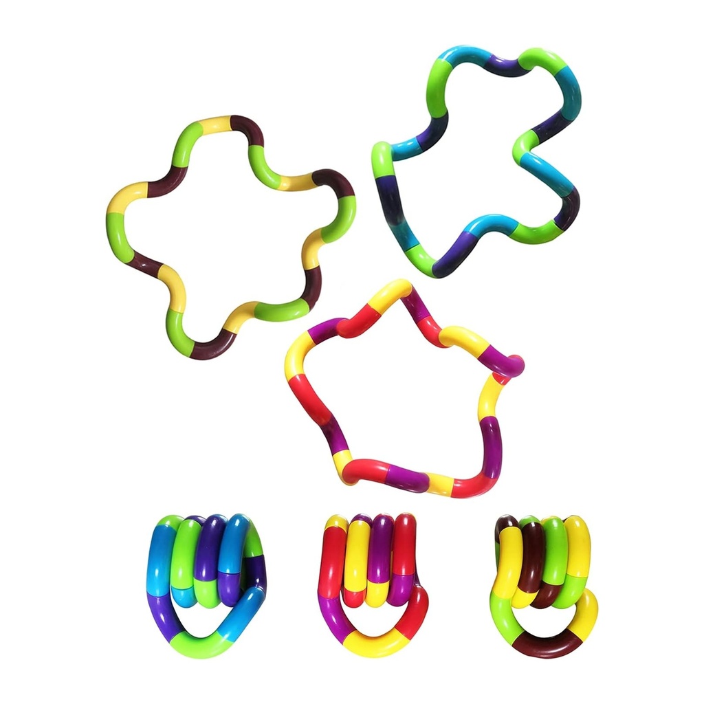 مجموعة ألعاب لمسّ حسية ملونة من ٥ قطع للأطفال: للتخلص من التوتر، و التركيز، و تنمية المهارات الحركية الدقيقة