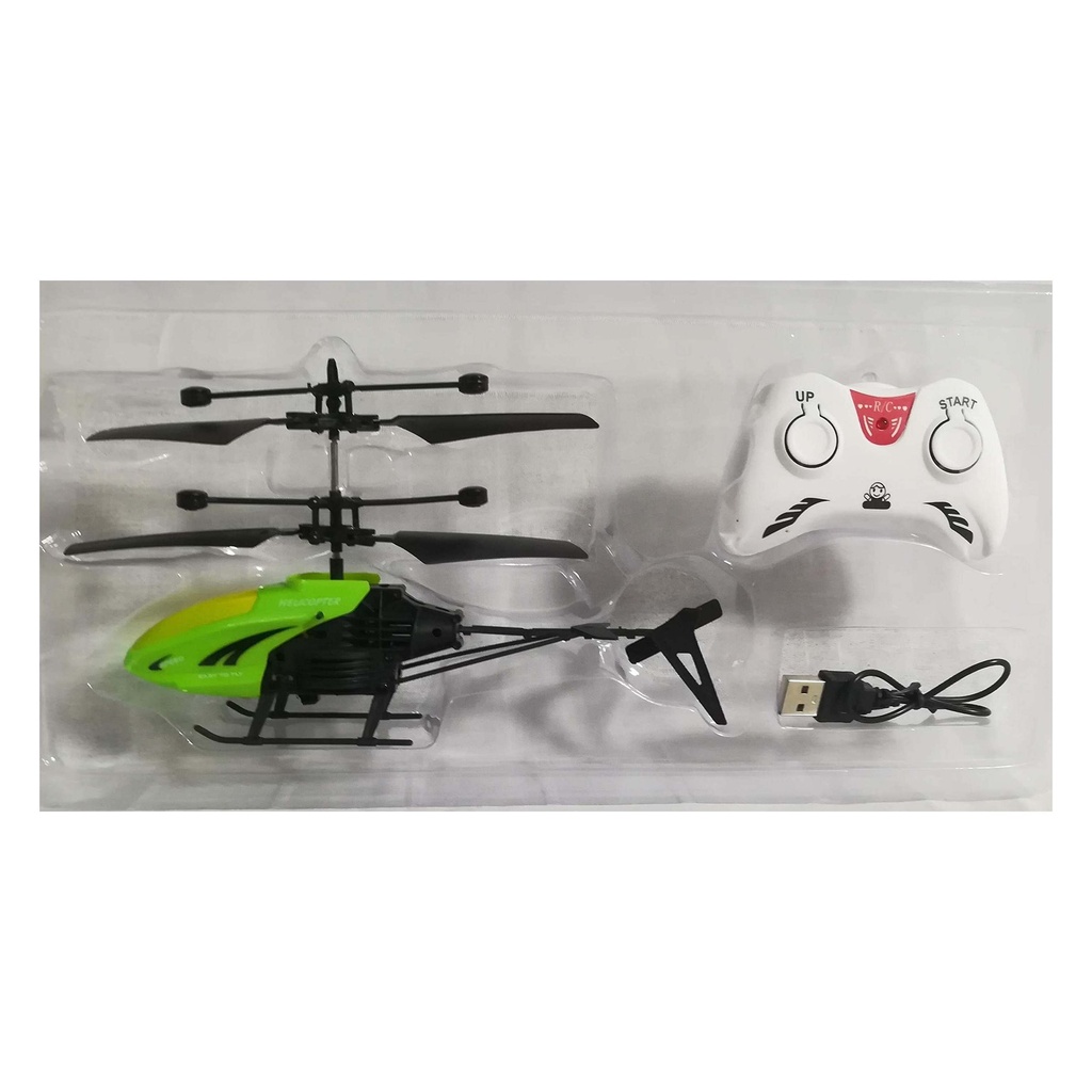 هليكوبتر جيرو تعمل بالريموت كنترول وشحن USB - هدية ممتعة للأطفال داخل المنزل وخارجه