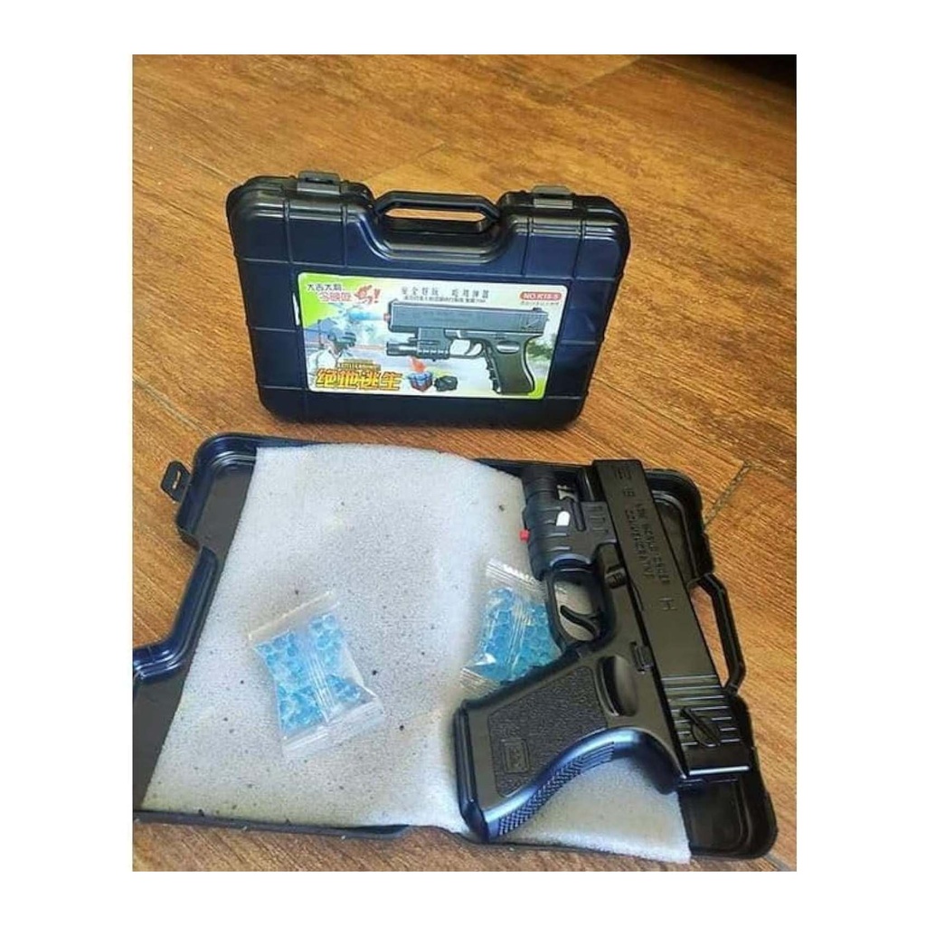 مسدس جيل بلاستر لعبة مع علبة