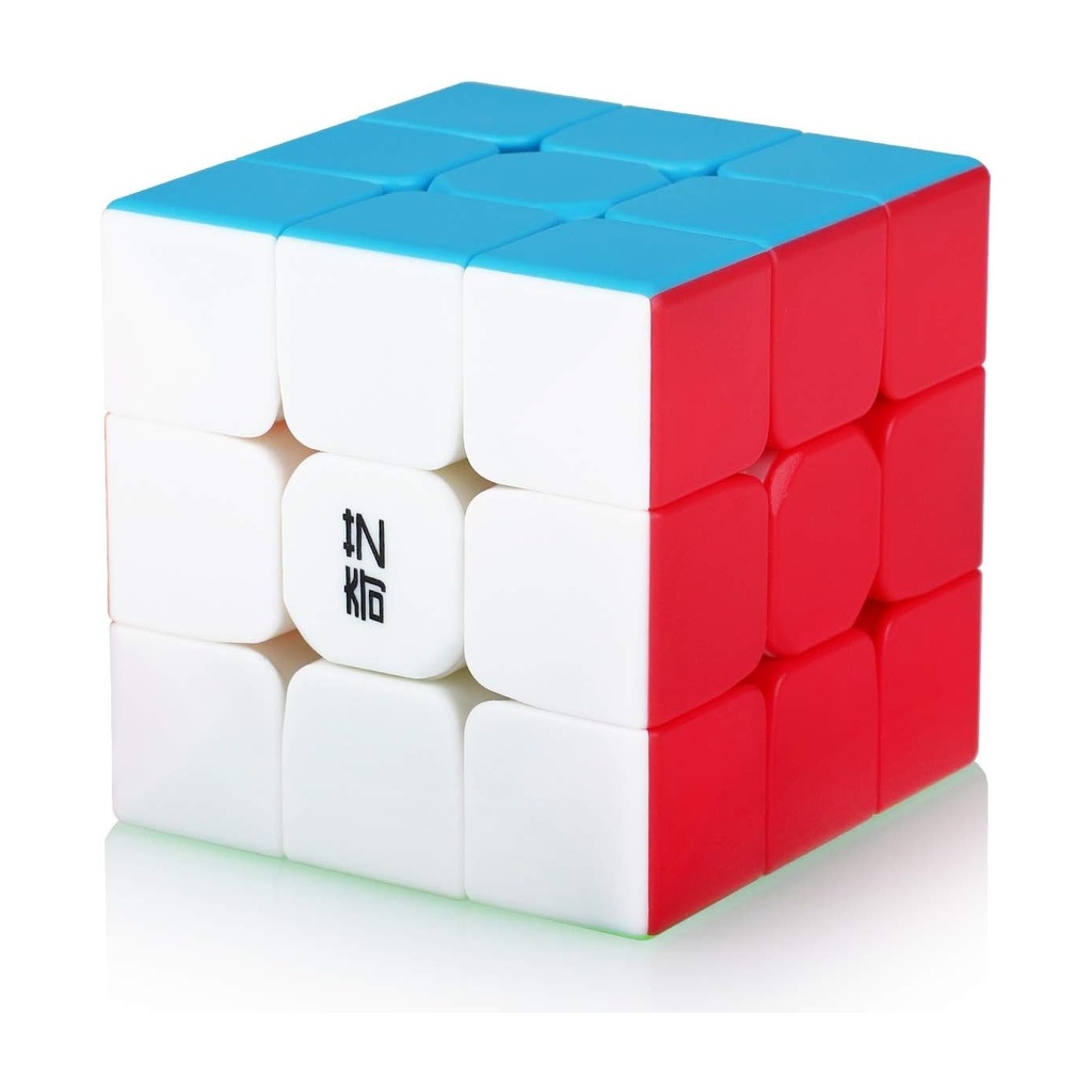 مكعب السرعة ٣×٣ - لغز كلاسيكي مميز للأطفال والكبار، دوران سلس، تصميم بدون ملصقات