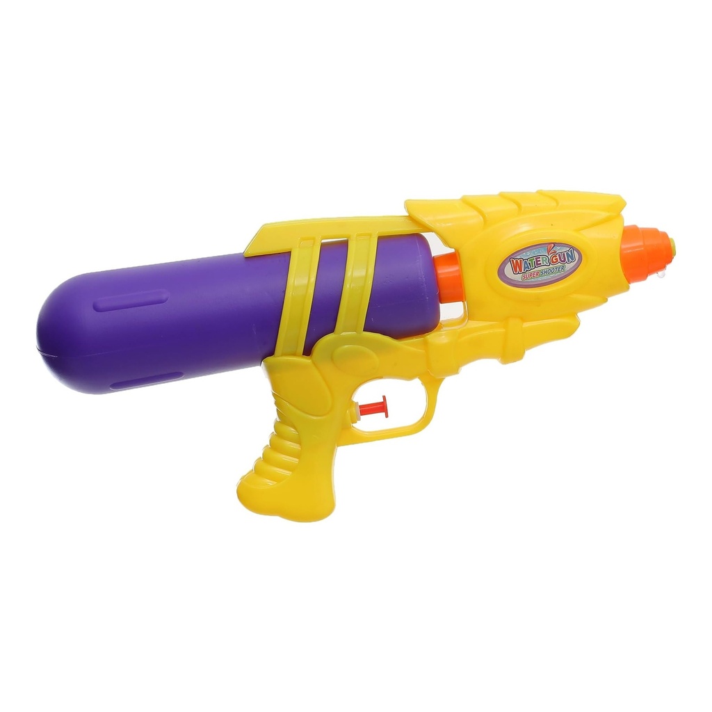 مسدس مياه للأطفال أصفر و بنفسجي - لعبة مياه صيفية للعب بالخارج
