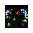 20-Bulb Multicolor LED String Lights with Crystal Point Design - Festive Indoor/Outdoor Decor