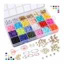 Ultimate Jewelry Making Kit: 18 Color Polymer Clay Beads, Charms, & Findings for Bracelets, Necklaces, & More