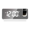 Modern Digital Desk Clock with Large LED Display, Temperature & Time Projection, Fahrenheit & Celsius