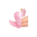 Pink Silicone Gel Heel Socks for Dry, Cracked Heel Repair and Moisturizing