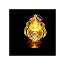 Illuminated Ramadan Acrylic Lantern with Intricate Design - Festive Home Decor
