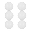 Six Pack of Premium White Table Tennis Balls for Competitive and Recreational Play