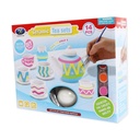 14-Piece DIY Ceramic Tea Set Painting Kit for Kids – Creative Craft Activity with Non-Toxic Paints