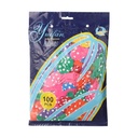 100 Count Polka Dot Latex Balloons - Assorted Colors - Party Supplies for Kids and Adults
