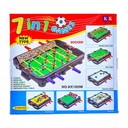 7-in-1 Multi-Game Tabletop Set: Soccer, Pool, Snooker, Basketball, Bowling, Target & Shooter Hockey