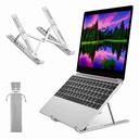 Portable Aluminum Laptop Stand with Adjustable Height for Improved Ergonomics and Cooling - Fits 10-15.6 inch Laptops