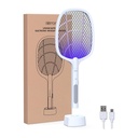Rechargeable Electric Mosquito Swatter Racket with UV Light - Indoor & Outdoor Pest Control