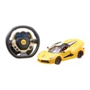 Remote Control Sports Car with Realistic Steering Wheel - Yellow