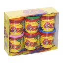 6-Pack Colorful Play Clay Set for Kids
