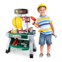 Kid's Construction Workbench Toy Set with Power Drill - Pretend Play Tool Set for Toddlers