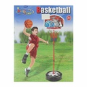 Kids' Portable Basketball Hoop with Rolling Wheel Base – Ages 3+ – Street Style Graphic Backboard & Mini Basketball Included