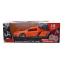 Orange 1:16 Scale Remote Control Sports Car Toy for Kids Aged 6+
