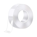 Reusable Double-Sided Adhesive Tape for Walls - 1.2cm x 3m, Transparent