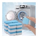 Washing Machine Cleaning Tablets - 12 Effervescent Capsules for Deep Cleaning, Descaling, and Rust Removal