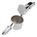 Stainless Steel Garlic Press and Ginger Grinder - Heavy Duty Kitchen Gadget for Effortless Mincing