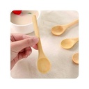 Set of 6 Natural Wooden Spoons - Honey, Spice, & Food Serving Spoons for Kitchen & Dining